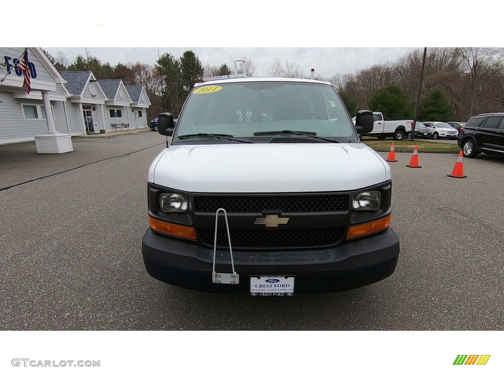 2011 Express 1500 Work Van - Summit White / Medium Pewter photo #2