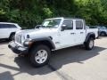 2020 Bright White Jeep Gladiator Sport 4x4  photo #1