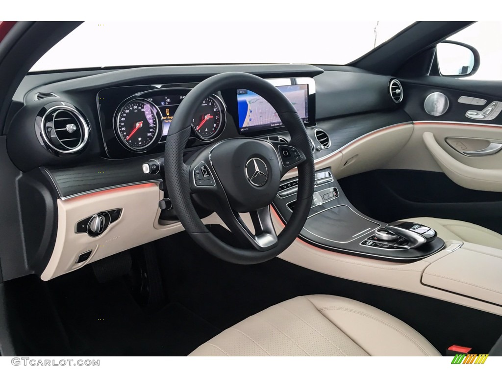 2018 E 300 Sedan - designo Cardinal Red Metallic / Macchiato Beige/Black photo #4