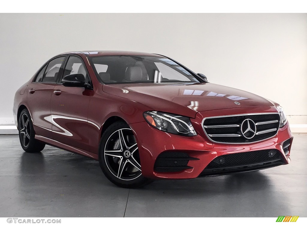 2018 E 300 Sedan - designo Cardinal Red Metallic / Macchiato Beige/Black photo #12