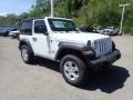 2020 Bright White Jeep Wrangler Sport 4x4  photo #3