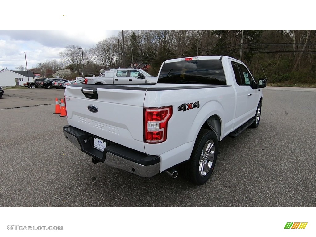 2020 F150 XLT SuperCab 4x4 - Oxford White / Medium Earth Gray photo #7