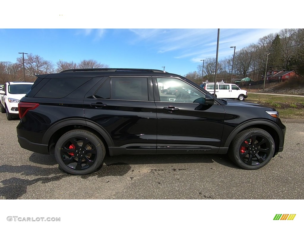 2020 Explorer ST 4WD - Agate Black Metallic / Ebony photo #8