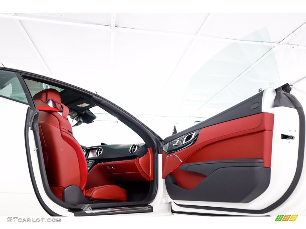 2020 SL 450 Roadster - designo Diamond White Metallic / Bengal Red/Black photo #16