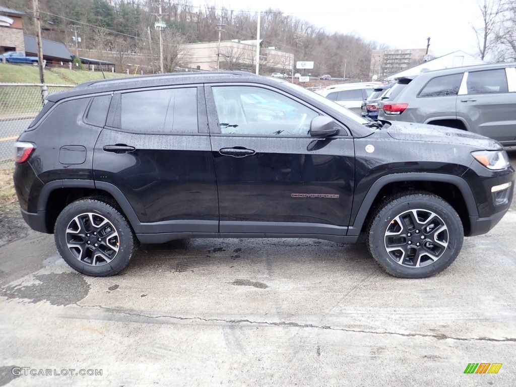 Diamond Black Crystal Pearl 2020 Jeep Compass Trailhawk 4x4 Exterior Photo #138777774