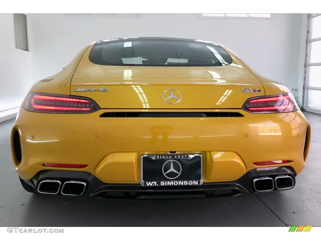 2020 AMG GT C Coupe - AMG Solarbeam Yellow Metallic / Black photo #3