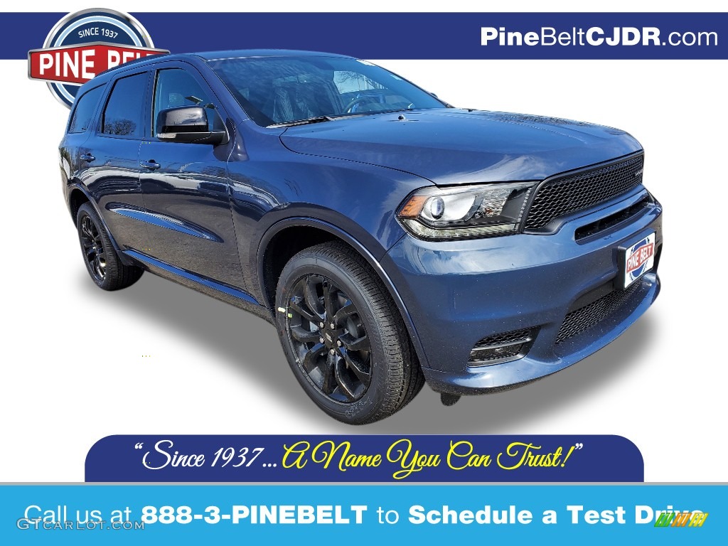 2020 Durango GT AWD - Reactor Blue Pearl / Black photo #1