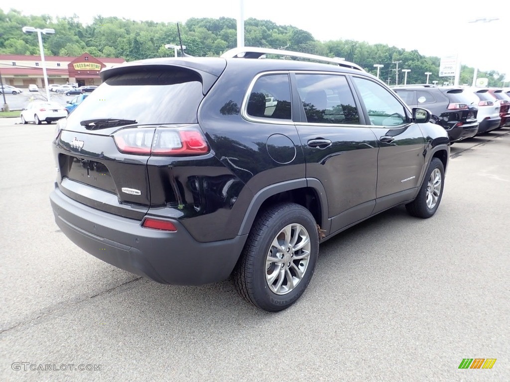 2020 Cherokee Latitude Plus 4x4 - Diamond Black Crystal Pearl / Black photo #5