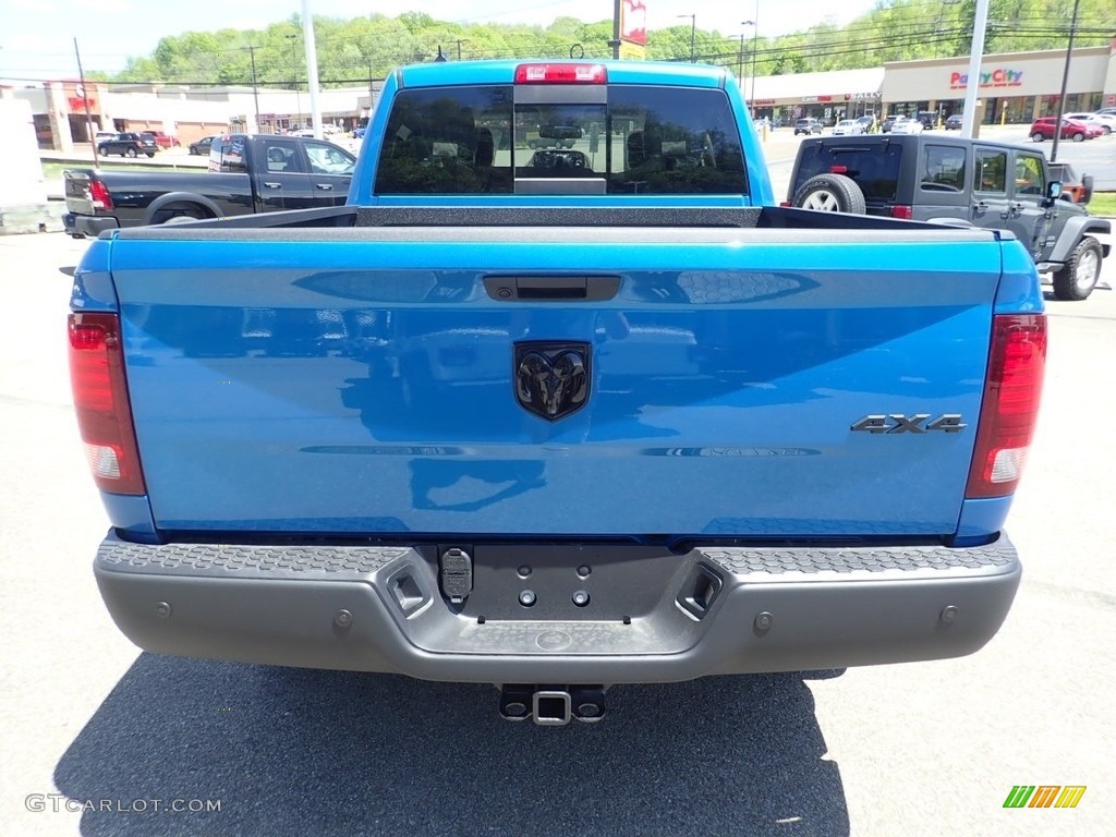 2020 1500 Classic Warlock Quad Cab 4x4 - Hydro Blue Pearl / Black photo #9