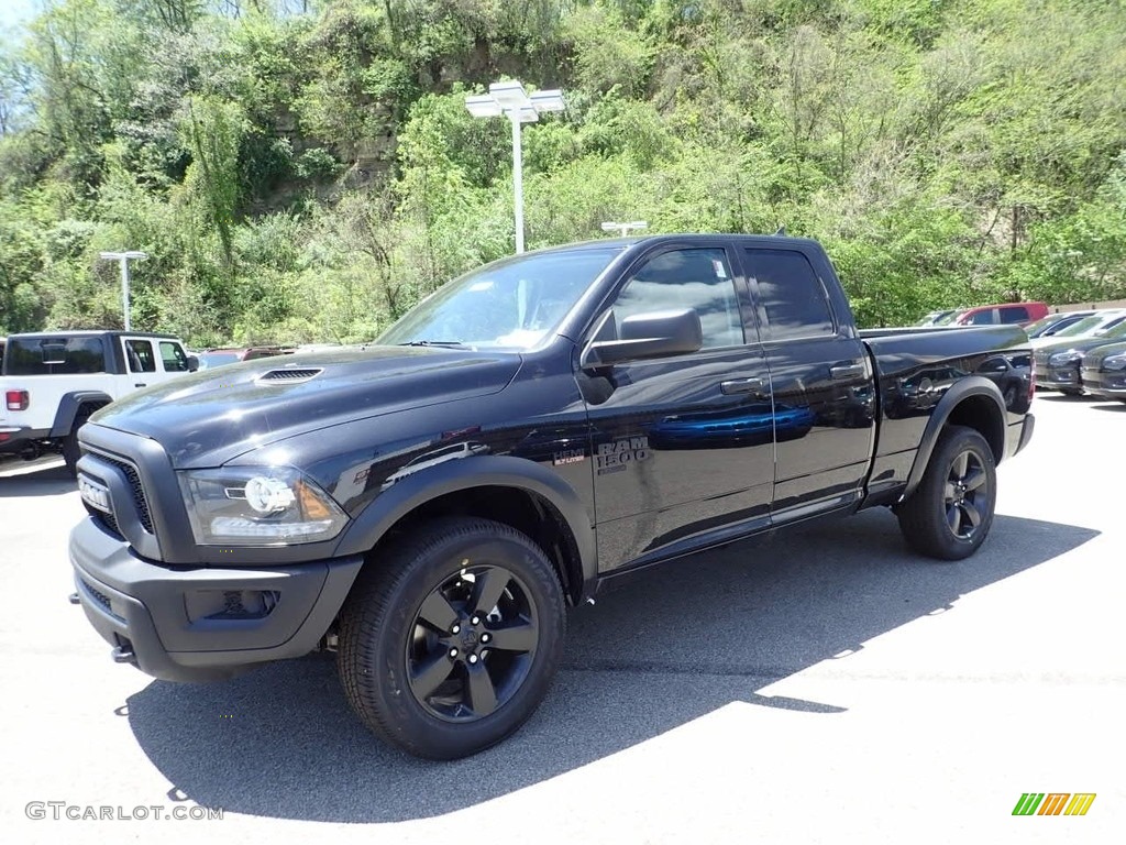 2020 1500 Classic Warlock Quad Cab 4x4 - Diamond Black Crystal Pearl / Black photo #1