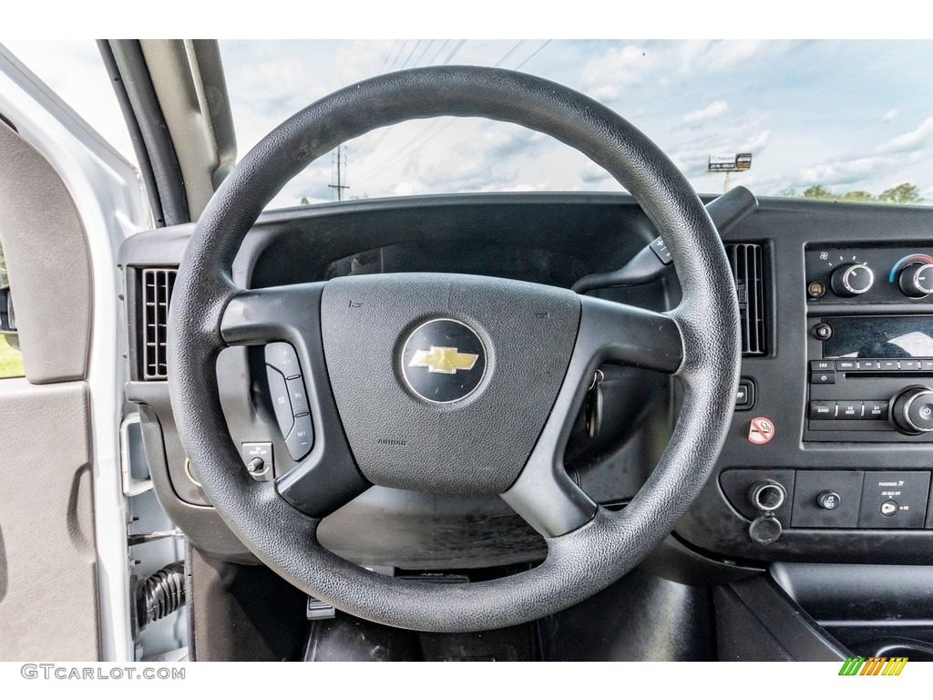 2016 Chevrolet Express 3500 Passenger LT Medium Pewter Steering Wheel Photo #138786129