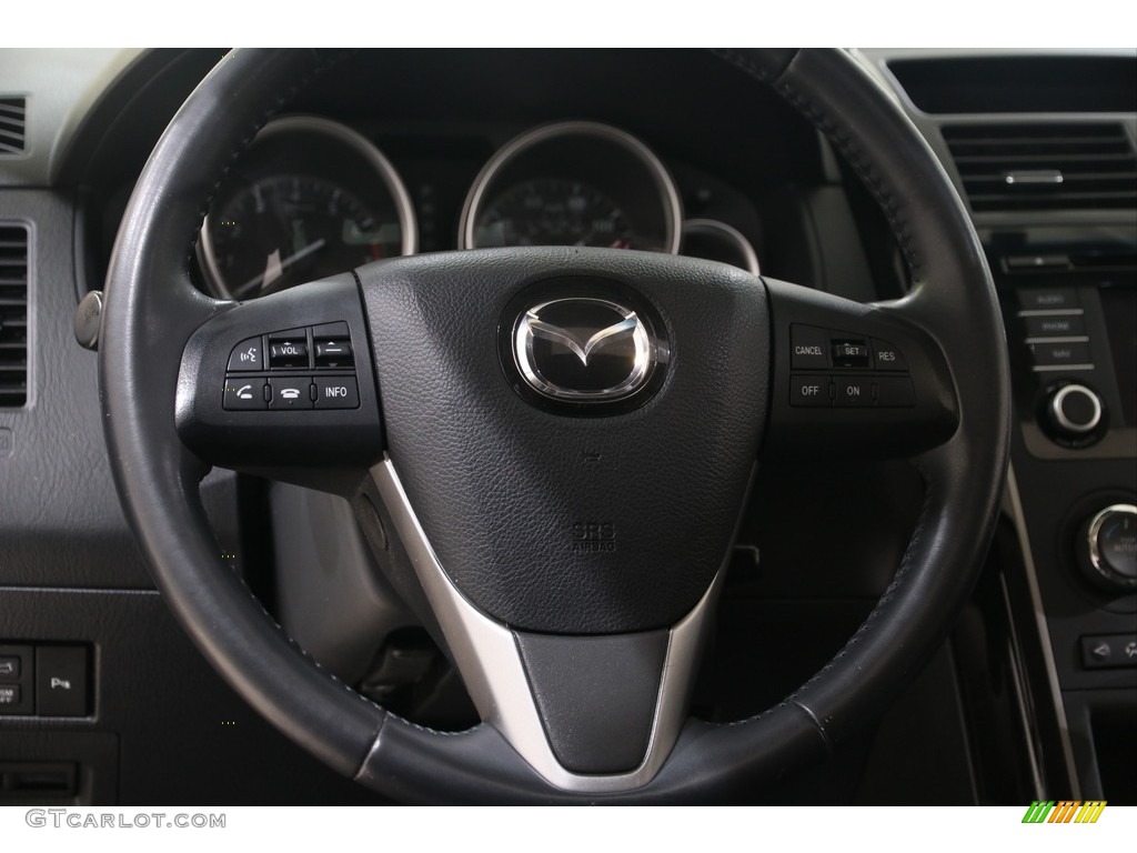 2014 Mazda CX-9 Touring AWD Black Steering Wheel Photo #138787224