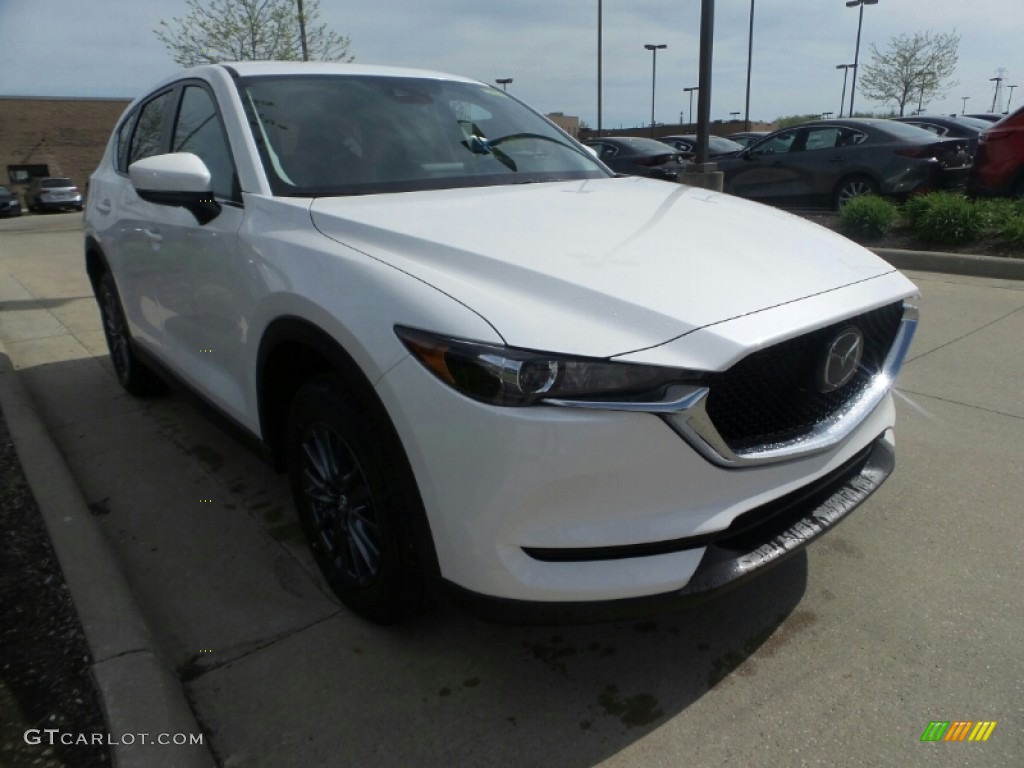 2020 CX-5 Touring AWD - Snowflake White Pearl / Black photo #1