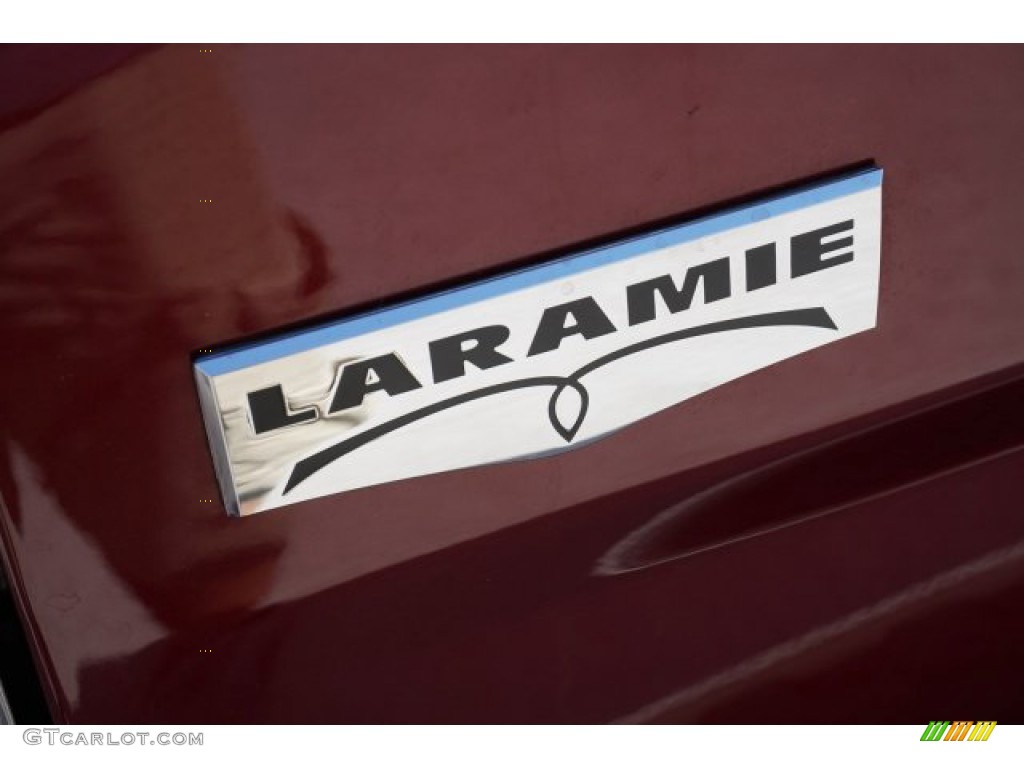 2018 1500 Laramie Crew Cab 4x4 - Delmonico Red Pearl / Canyon Brown/Light Frost Beige photo #8