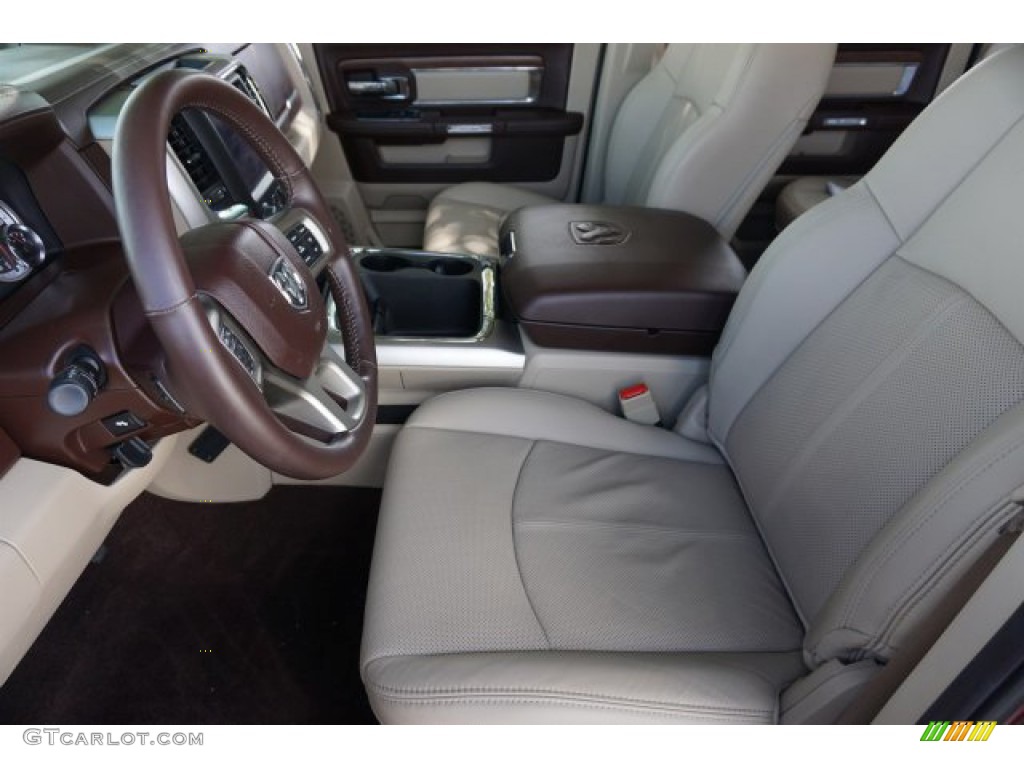 2018 1500 Laramie Crew Cab 4x4 - Delmonico Red Pearl / Canyon Brown/Light Frost Beige photo #10