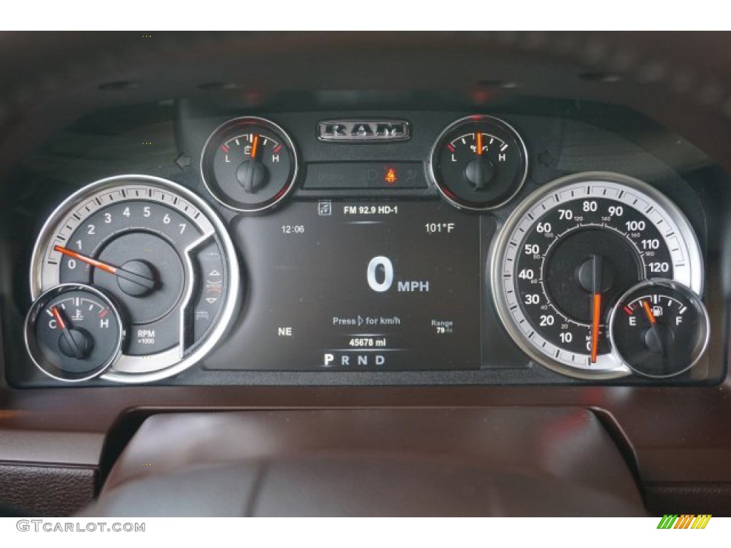 2018 1500 Laramie Crew Cab 4x4 - Delmonico Red Pearl / Canyon Brown/Light Frost Beige photo #12