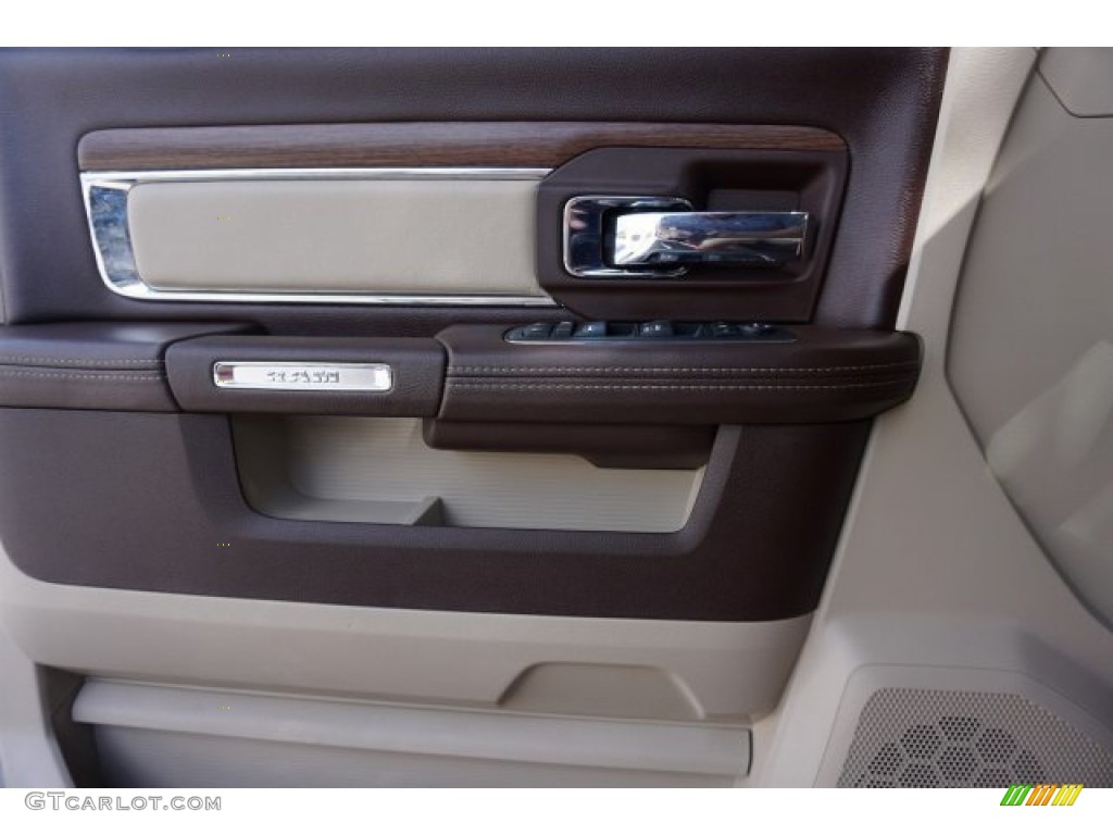 2018 1500 Laramie Crew Cab 4x4 - Delmonico Red Pearl / Canyon Brown/Light Frost Beige photo #20
