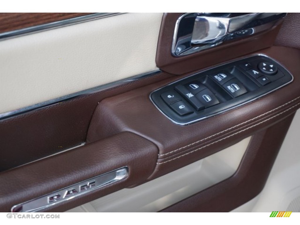 2018 1500 Laramie Crew Cab 4x4 - Delmonico Red Pearl / Canyon Brown/Light Frost Beige photo #21