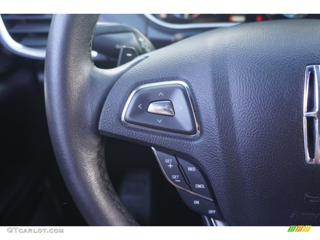 2016 Lincoln MKX Premier AWD Ebony Steering Wheel Photo #138791271