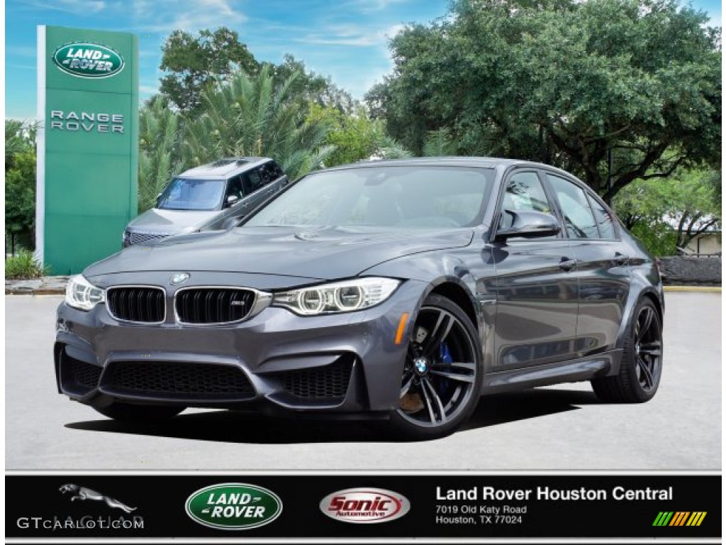 2016 M3 Sedan - Mineral Grey Metallic / Black photo #1