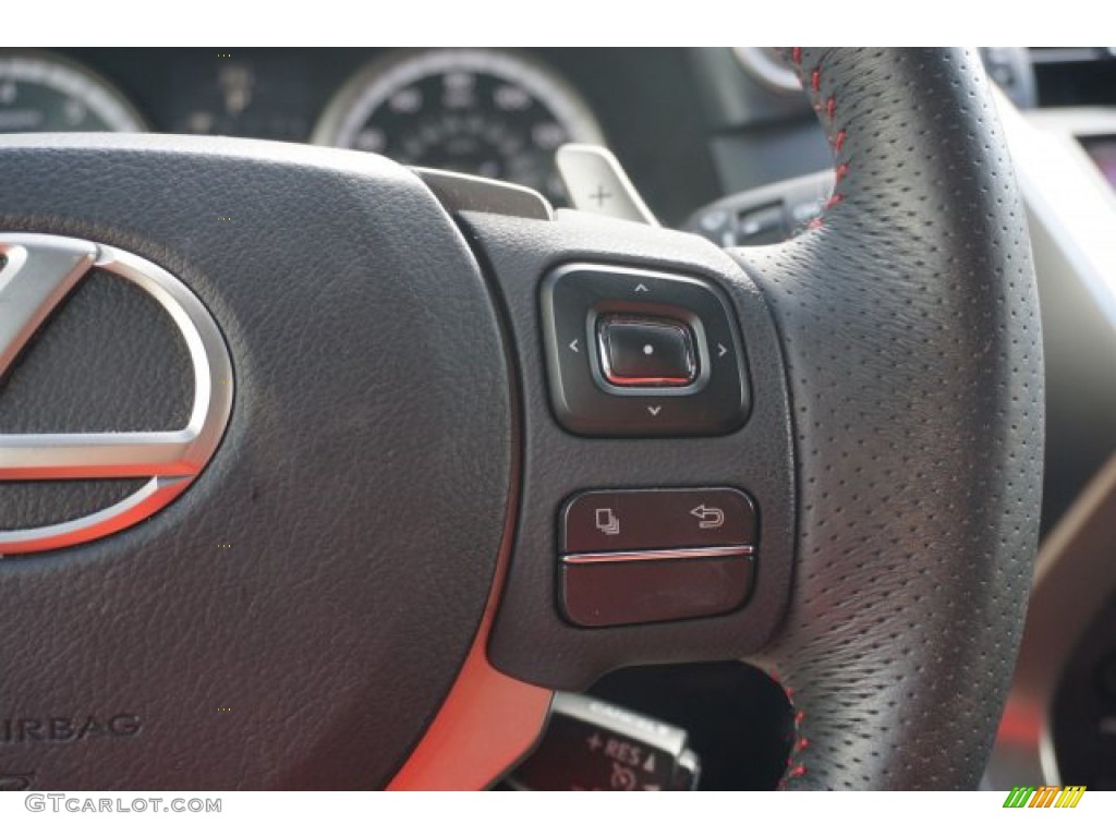 2015 Lexus NX 200t F Sport Rioja Red Steering Wheel Photo #138792253