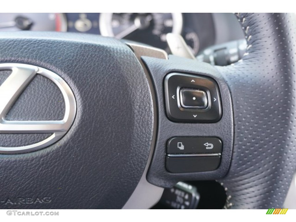2015 Lexus NX 200t AWD Black Steering Wheel Photo #138793194