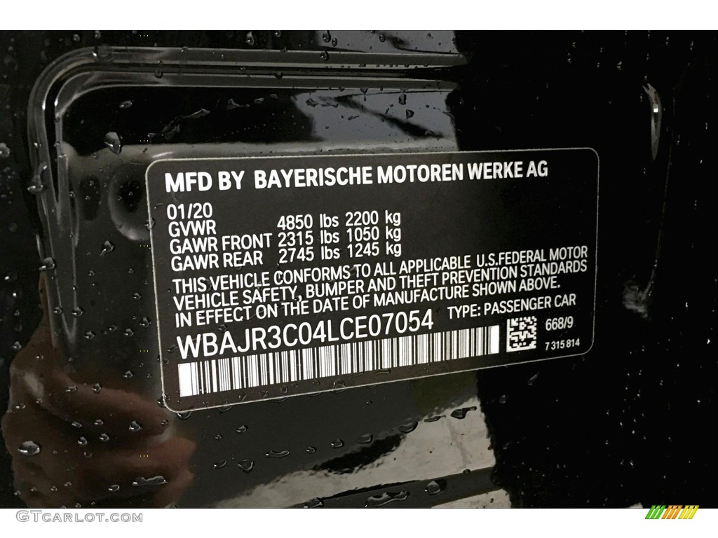 2020 5 Series 530i Sedan - Jet Black / Black photo #11