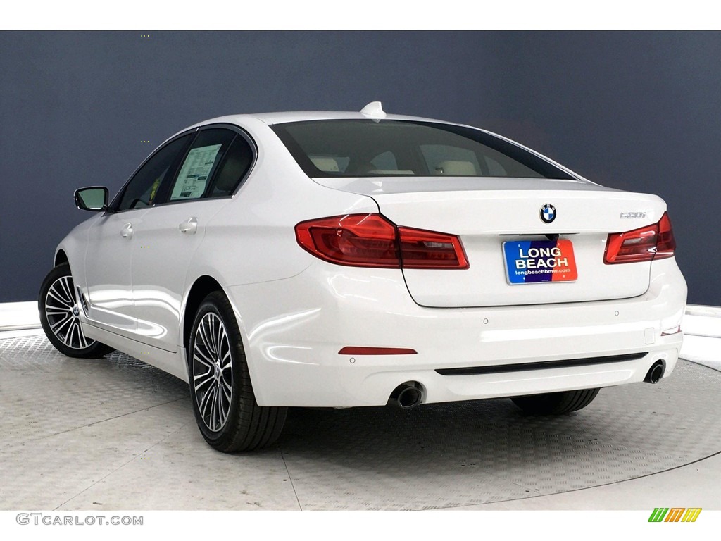 2020 5 Series 530i Sedan - Alpine White / Canberra Beige/Black photo #2