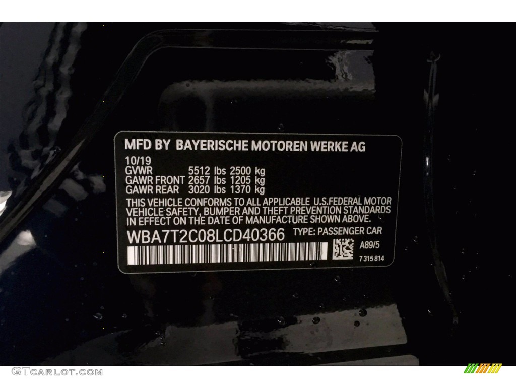 2020 7 Series 740i Sedan - Imperial Blue Metallic / Black photo #11