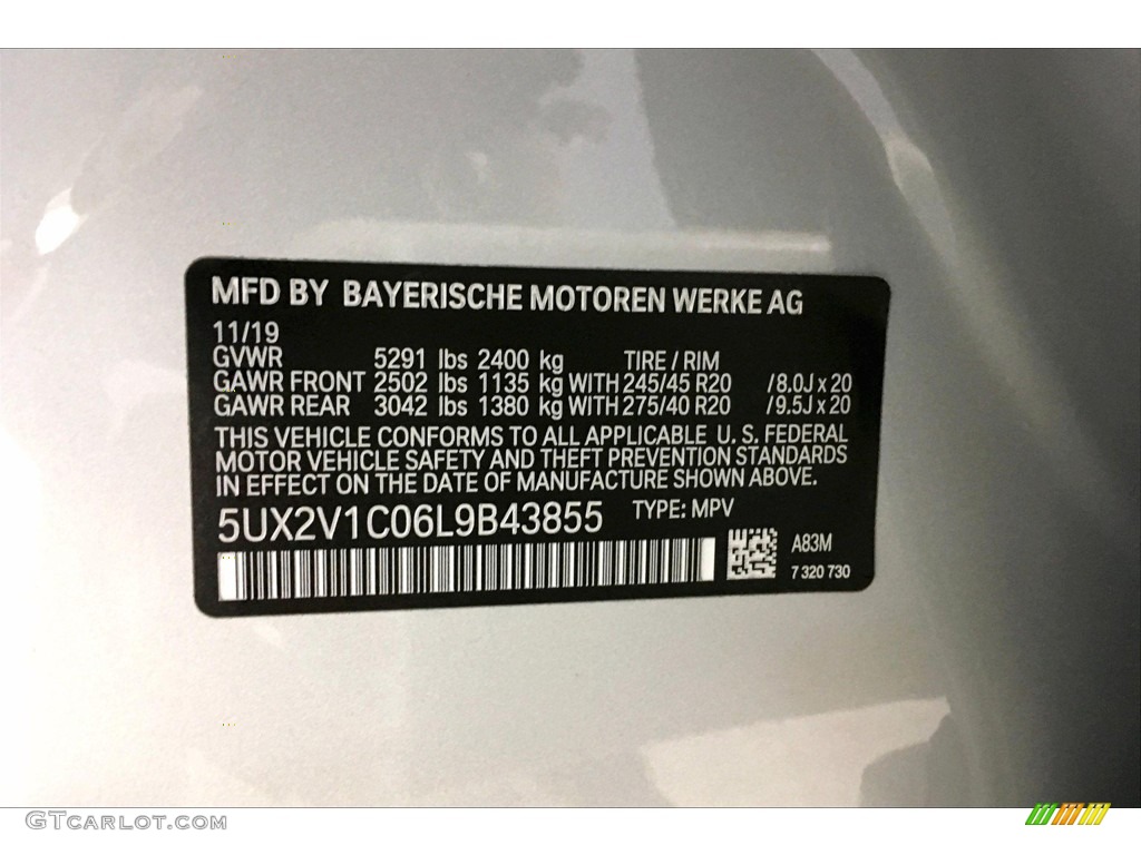 2020 X4 xDrive30i - Glacier Silver Metallic / Black photo #11