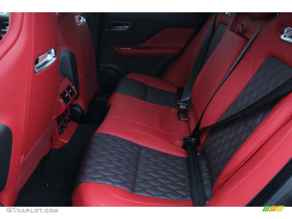 Ebony/Pimento Interior 2020 Jaguar F-PACE SVR Photo #138797394