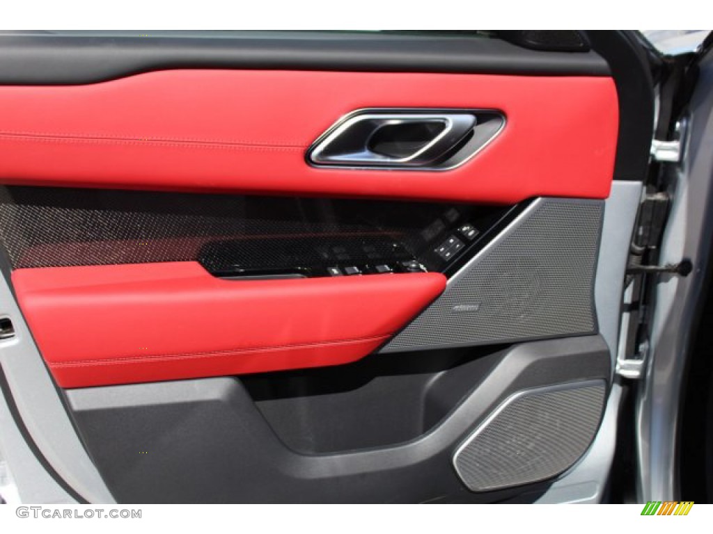 2020 Land Rover Range Rover Velar SVAutobiography Dynamic Pimento/Ebony Door Panel Photo #138798654