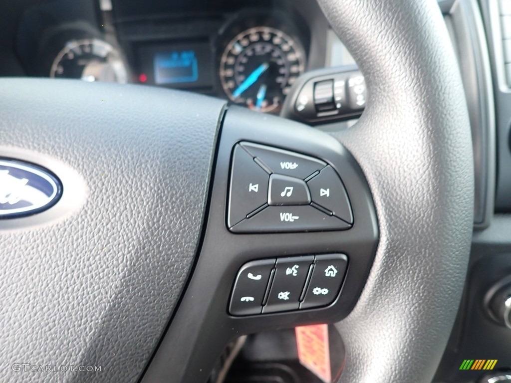 2020 Ford Ranger XL SuperCab 4x4 Ebony Steering Wheel Photo #138802547