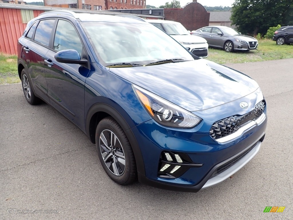 2020 Niro LXS Hybrid - Deep Cerulean / Light Gray photo #3