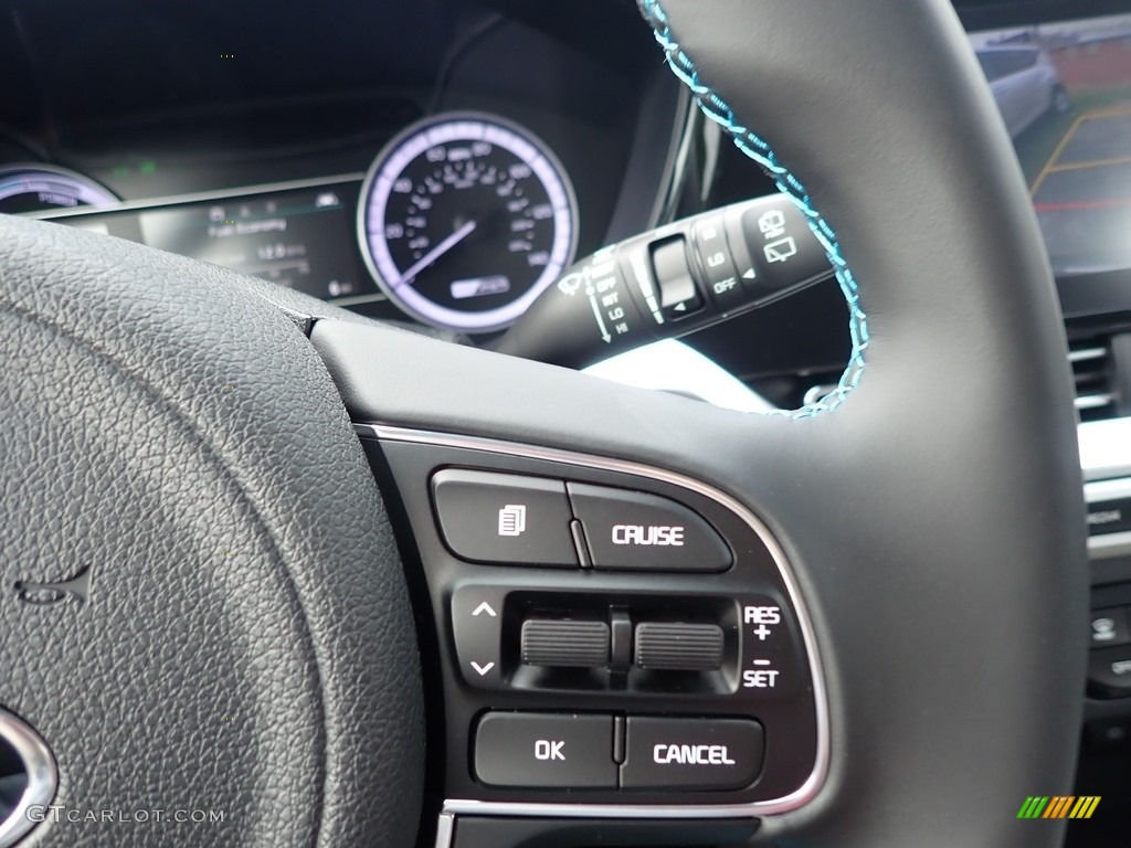2020 Kia Niro LXS Hybrid Light Gray Steering Wheel Photo #138805901