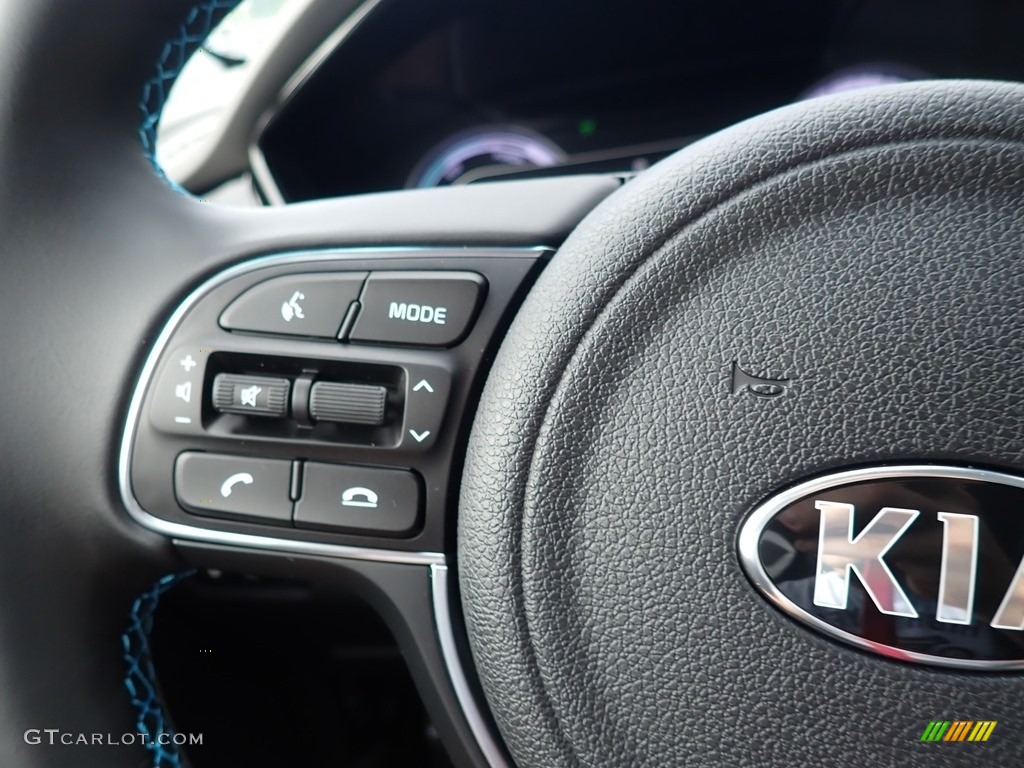 2020 Kia Niro LXS Hybrid Light Gray Steering Wheel Photo #138805925