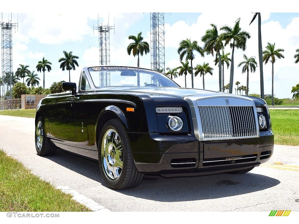 2008 Phantom Drophead Coupe  - Diamond Black / Light Creme photo #1