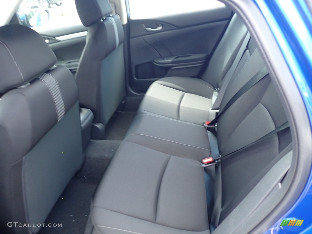 2020 Civic LX Sedan - Aegean Blue Metallic / Black photo #10