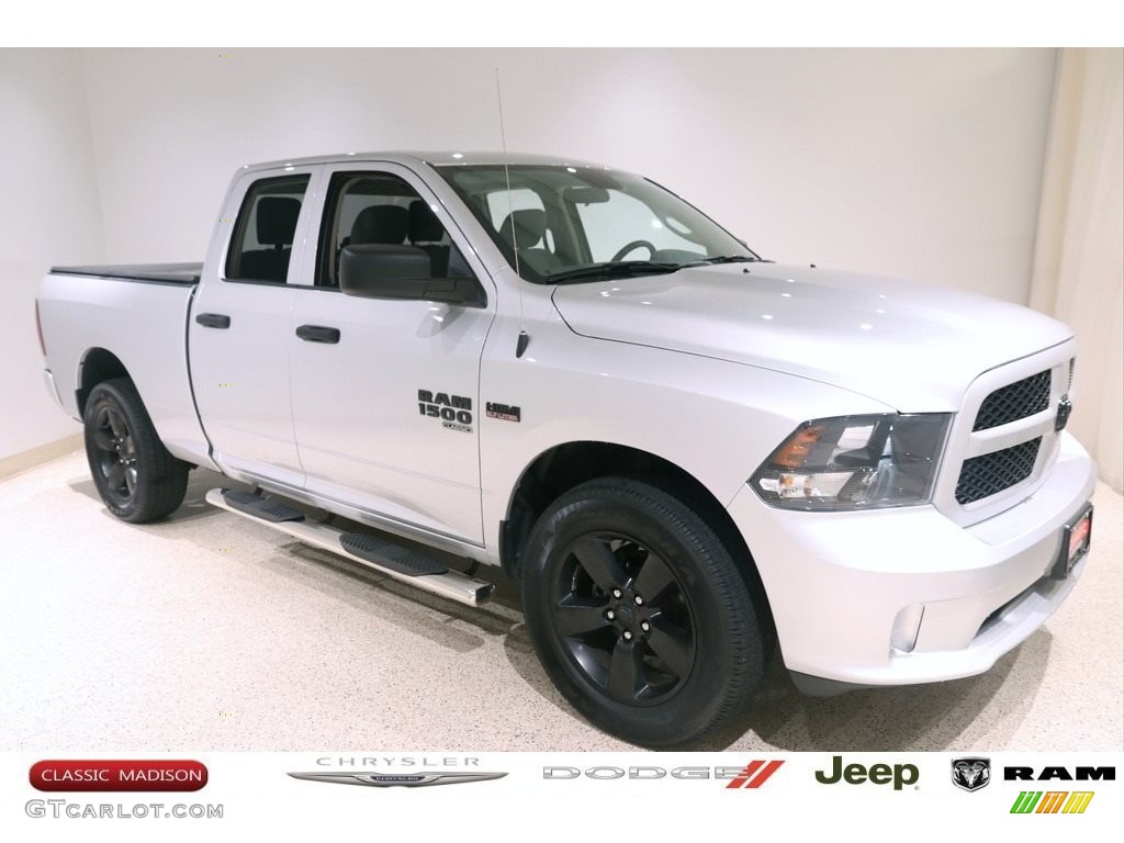 2019 1500 Classic Express Quad Cab 4x4 - Bright Silver Metallic / Black/Diesel Gray photo #1
