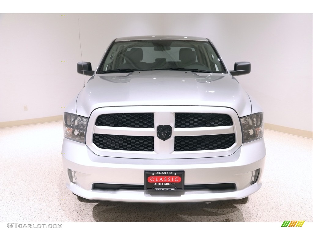 2019 1500 Classic Express Quad Cab 4x4 - Bright Silver Metallic / Black/Diesel Gray photo #2