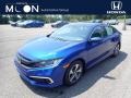 2020 Aegean Blue Metallic Honda Civic LX Sedan  photo #1