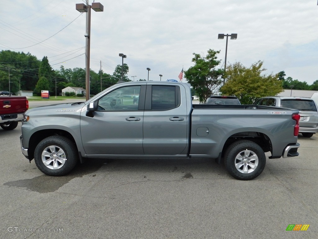 Satin Steel Metallic 2020 Chevrolet Silverado 1500 LT Double Cab 4x4 Exterior Photo #138809432