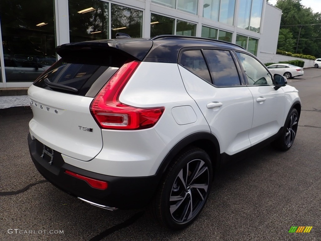 2020 XC40 T5 R-Design AWD - Crystal White Metallic / Charcoal photo #2