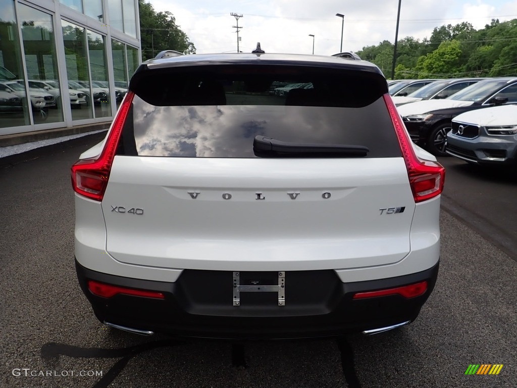 2020 XC40 T5 R-Design AWD - Crystal White Metallic / Charcoal photo #3