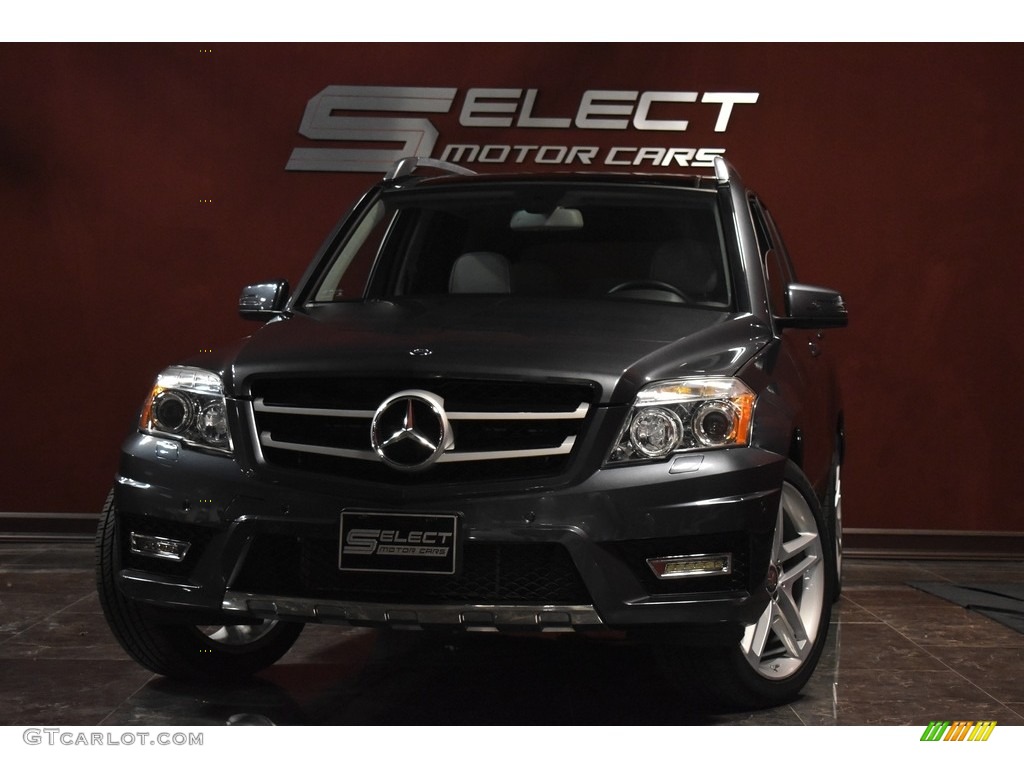 2011 GLK 350 4Matic - Steel Grey Metallic / Grey/Black photo #1