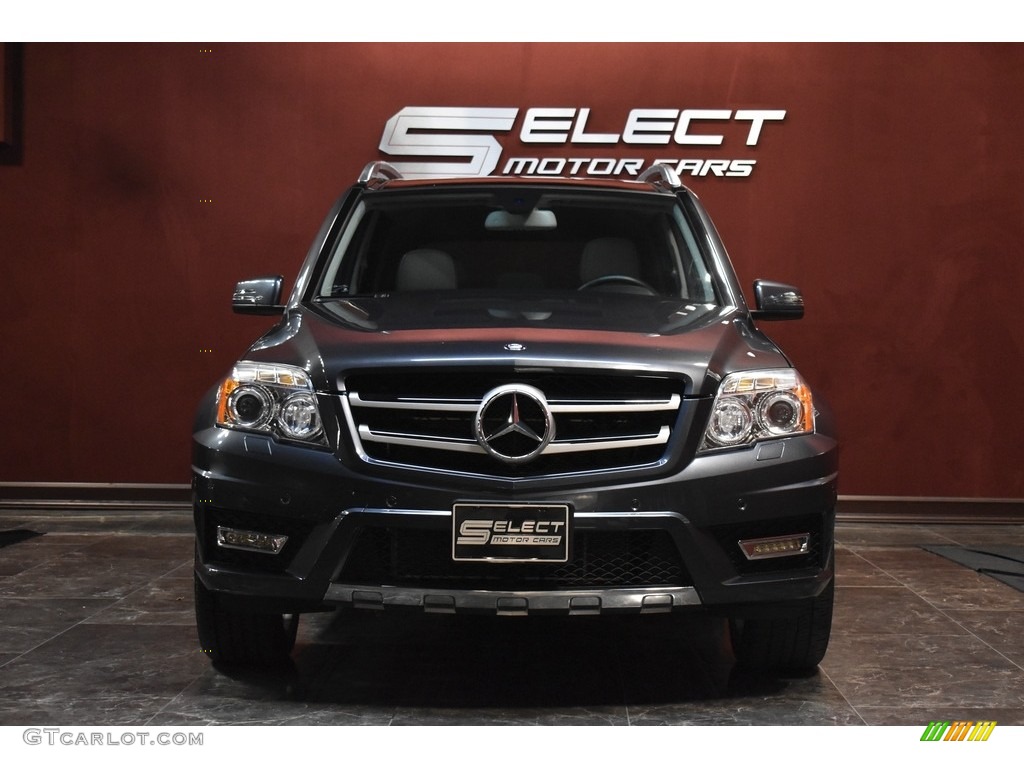 2011 GLK 350 4Matic - Steel Grey Metallic / Grey/Black photo #2