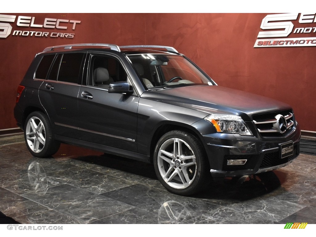 2011 GLK 350 4Matic - Steel Grey Metallic / Grey/Black photo #3