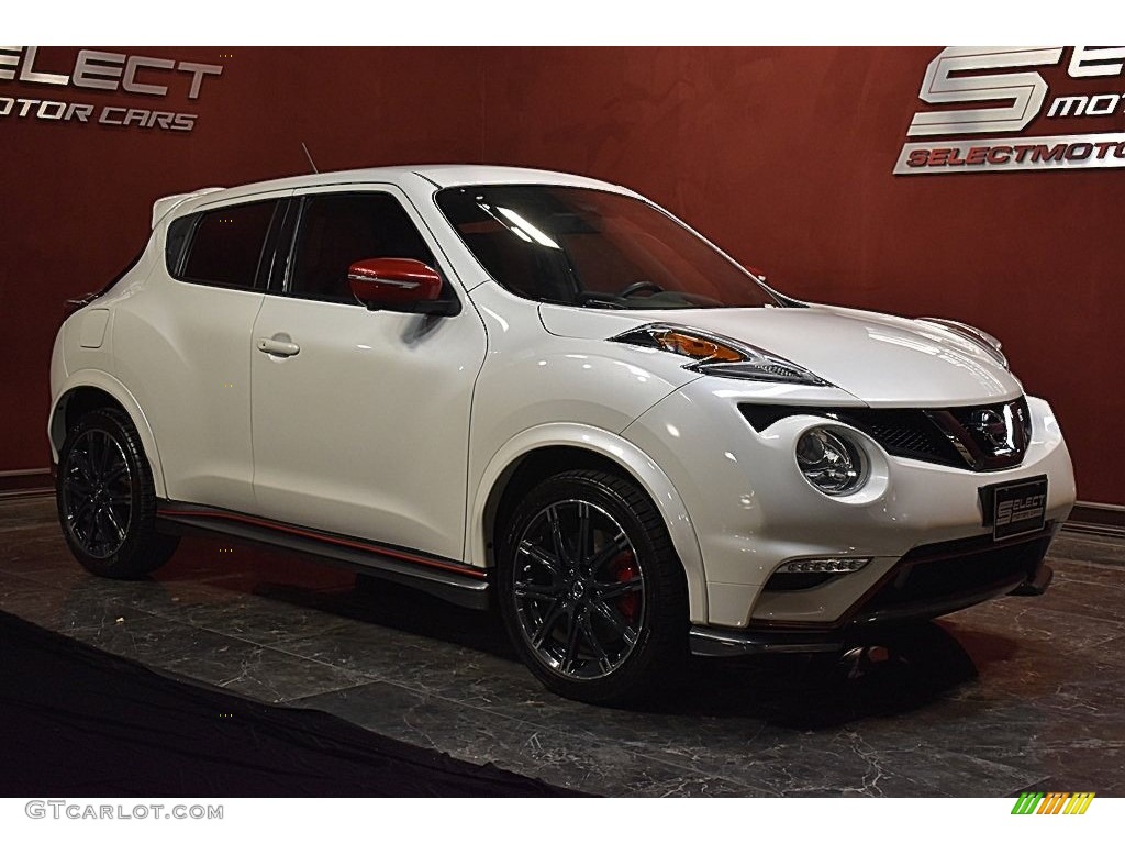 2016 Juke NISMO RS - Pearl White / NISMO Black/Red photo #3