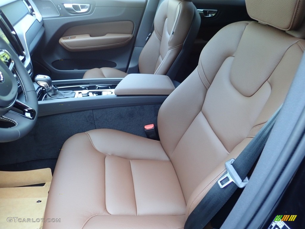 Maroon Brown Interior 2020 Volvo XC60 T6 AWD Momentum Photo #138813515