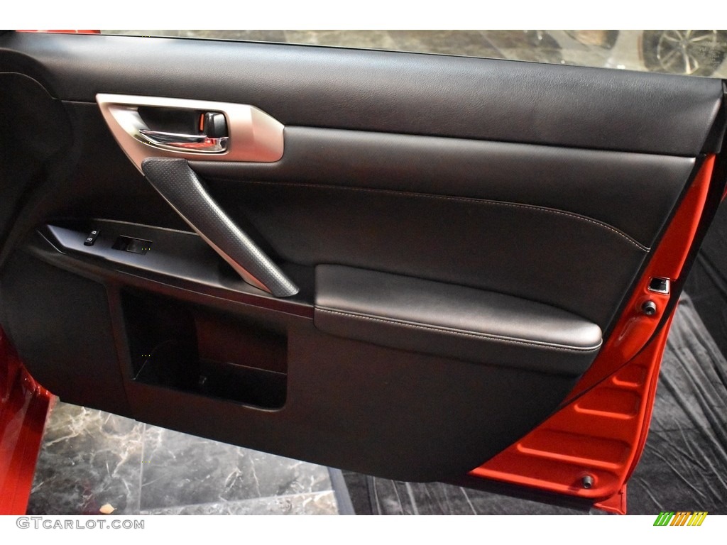2014 Lexus CT 200h F Sport Hybrid Black Door Panel Photo #138814670
